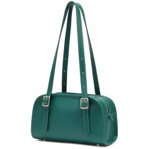 Keyli Green Leather Designer Shoulder Bag