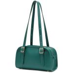 Keyli Green Leather Designer Shoulder Bag