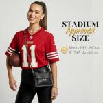 VOULEZVUE Clear Stadium Crossbody Bag with Chain Strap