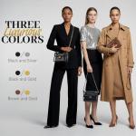 VOULEZVUE Clear Stadium Crossbody Bag with Chain Strap