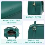 Keyli Green Leather Designer Shoulder Bag