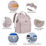 VANKEAN Stylish 17-Inch Laptop Backpack in Pink