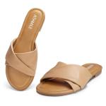 Stylish Women’s Leather Summer Flat Sandals