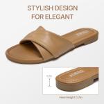 Stylish Women’s Leather Summer Flat Sandals