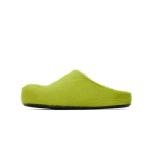 Luxury Fur Slide Mules for Women in Green