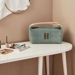 Stylish Grass Green Luxury Makeup Bag for Women