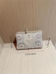 Glamorous Rhinestone Evening Clutch with Gold Clasp