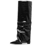 Chic Black Knee High Boots for Women