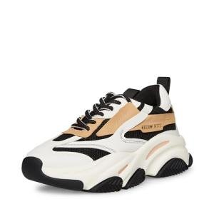 Steve Madden Women's Black/Tan Possession Sneakers