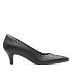 Clarks Women’s Black Leather Jerica Pumps, Size 7.5