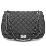 Denim Crossbody Purse with Chain Strap