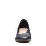 Clarks Women’s Black Leather Jerica Pumps, Size 7.5