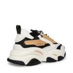 Steve Madden Women's Black/Tan Possession Sneakers