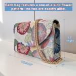 Floral Embroidery Evening Clutch Bag for Women