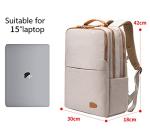 NOBLEMAN Luxury Women's Laptop Backpack - Beige