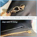 Floral Embroidery Evening Clutch Bag for Women