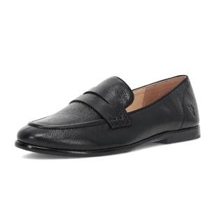 Frye Faith Women's Black Leather Slip-On Loafers