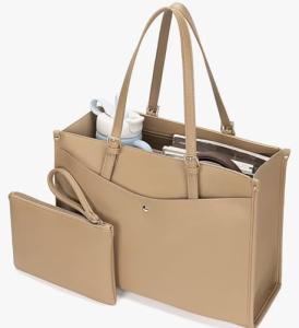 Stylish Laptop Tote Bag with Multi Pockets