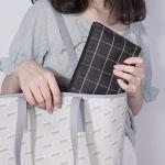 Chic Black PU Leather Travel Makeup Pouch