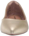 Gold Pointed-Toe Ballet Flats for Women