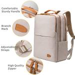 NOBLEMAN Luxury Women's Laptop Backpack - Beige