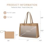 Stylish Laptop Tote Bag with Multi Pockets