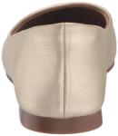 Gold Pointed-Toe Ballet Flats for Women