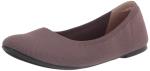 Mauve Knit Ballet Flats with Cushioned Comfort