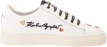 KARL LAGERFELD Women's Bright White Lace-up Sneakers