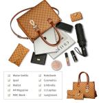 3-Piece Yellow PU Leather Handbag Set