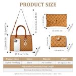 3-Piece Yellow PU Leather Handbag Set