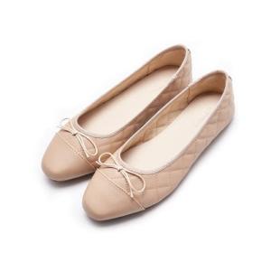 AFEETSING Women's Cap Toe Ballet Flats with Bow