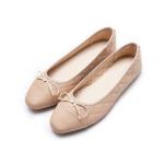 AFEETSING Women's Cap Toe Ballet Flats with Bow