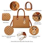 3-Piece Yellow PU Leather Handbag Set