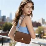 KKXIU Brown Mini Hobo Shoulder Bag for Women