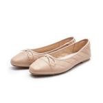 AFEETSING Women's Cap Toe Ballet Flats with Bow