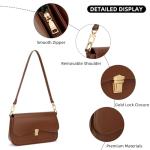 KKXIU Brown Mini Hobo Shoulder Bag for Women