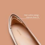 AFEETSING Women's Cap Toe Ballet Flats with Bow