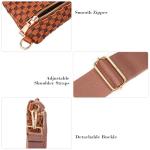 Zyberion Checkered Woven Crossbody Bag for Women