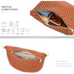 Zyberion Checkered Woven Crossbody Bag for Women