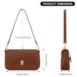 KKXIU Brown Mini Hobo Shoulder Bag for Women