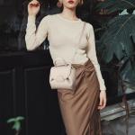 Designer Mini Top-Handle Shoulder Bag in Gray