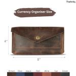 Antiq Black Leather Wallet for Women