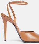 THESHY Women's Leather Stiletto Ankle Strap Sandals