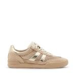 Steve Madden Taupe/Gold Women's Sneakers, Size 7.5