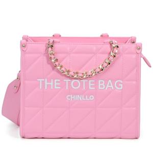 Chinllo Quilted Chain Tote Bag for Women