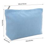 Large Capacity Corduroy Makeup Bag for Women