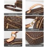 LBiayion Vegan Leather Multi-Pocket Crossbody Bag