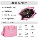 Chinllo Quilted Chain Tote Bag for Women