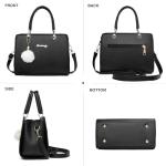 Chic Black Crossbody Handbag and Tote Set